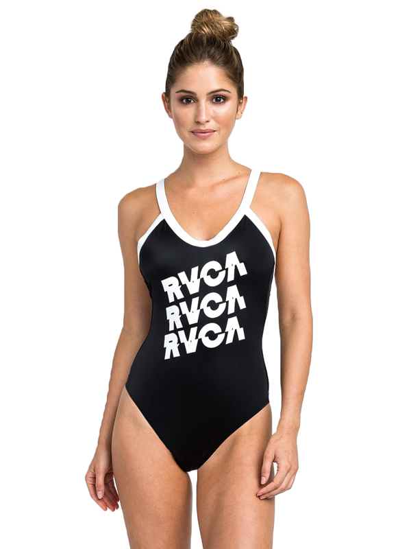 RVCA Womens Real Talk One Piece Swimsuit