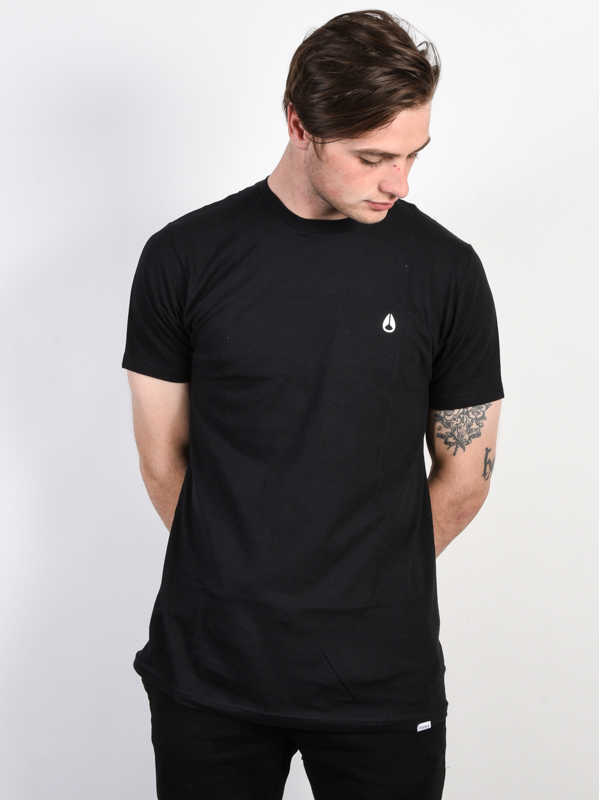 NIXON Mens Sparrow S//S Tee Shirt Black Size Large