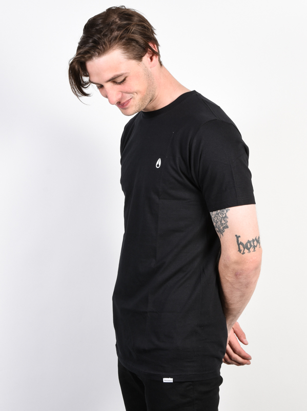 NIXON Mens Sparrow S//S Tee Shirt Black Size Large