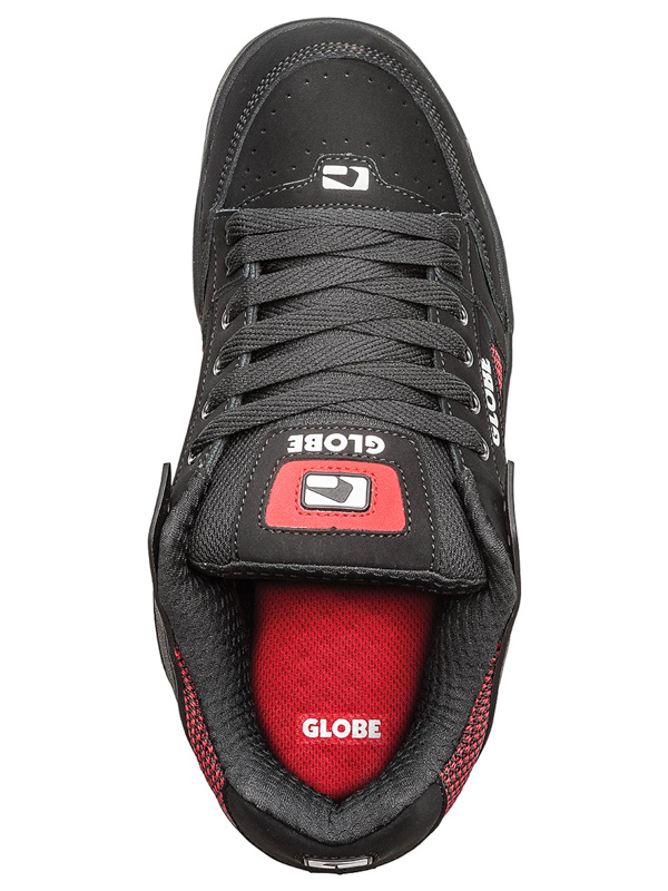 globe tilt black red