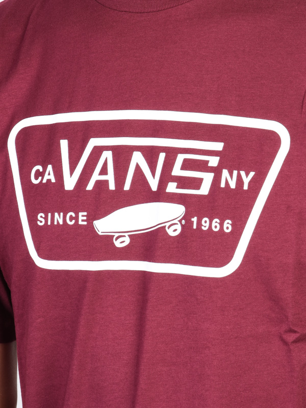 burgundy vans shirt