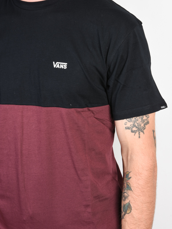 vans red and black shirt