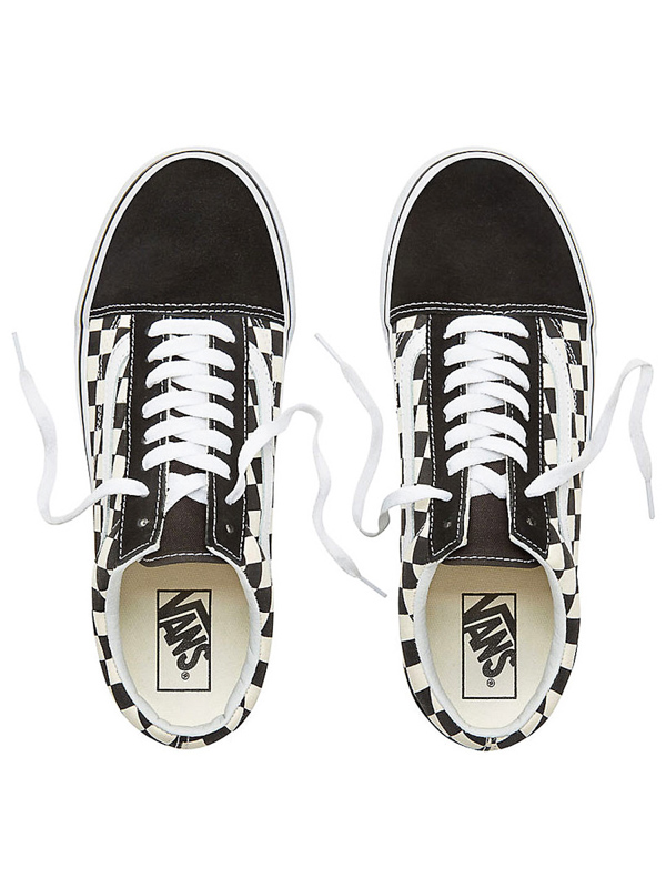 vans old skool gum block checkerboard