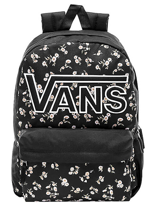Vans realm classic black & sundaze floral backpack discount