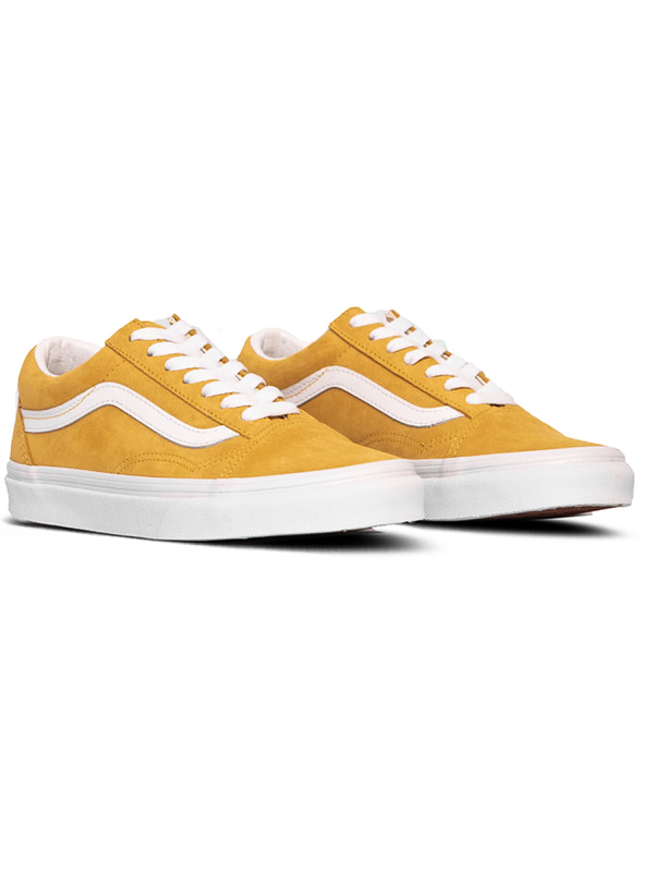 vans old skool pig suede yellow