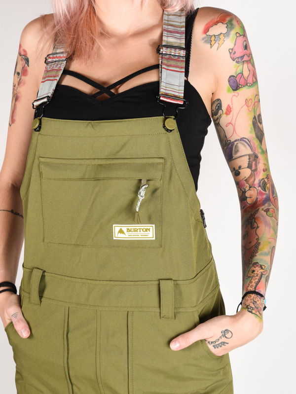 Burton AVALON BIB MARTINI OLIVE women's winter pants / Swis-Shop.com