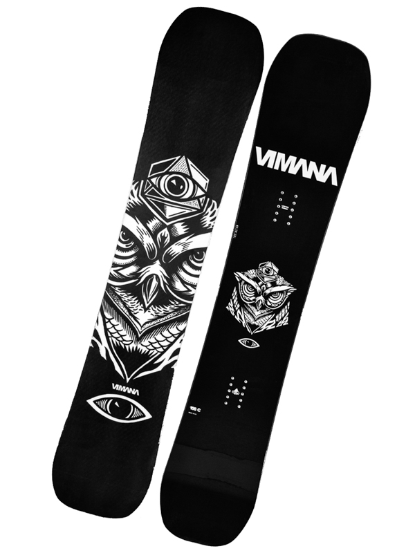Darts Vervormen Zeeanemoon Vimana VUFO black men's snowboard / Swis-Shop.com