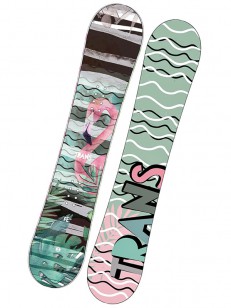 Waterfront spouse heritage Trans FE camber black women's snowboard / Swis-Shop.com