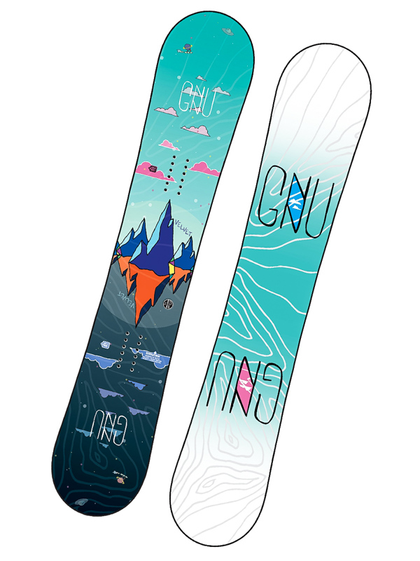 Gnu ASYM VELVET C2 women's snowboard / Swis-Shop.com