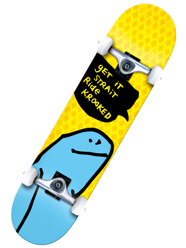 Krooked O GEEZ SHMOO skateboard /