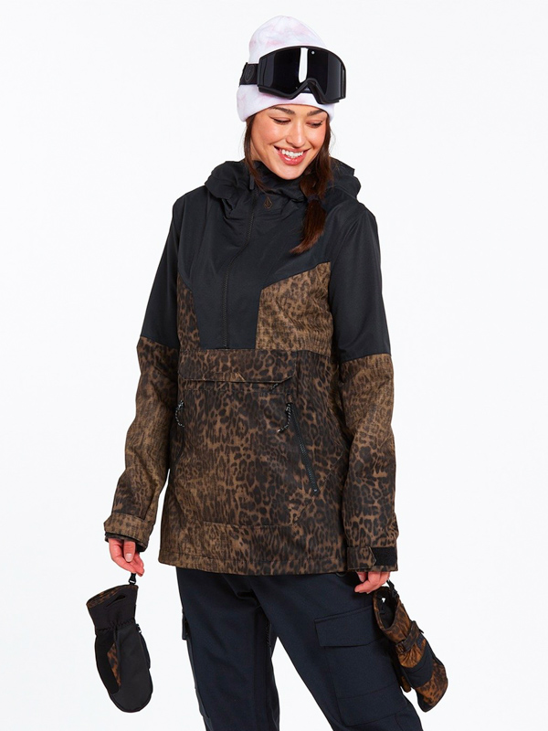 Volcom Mirror Pullover LEOPARD winter women's jacket / Swis-Shop.com